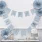 Preview: Bunting - Happy Birthday - Light Blue/Silver
